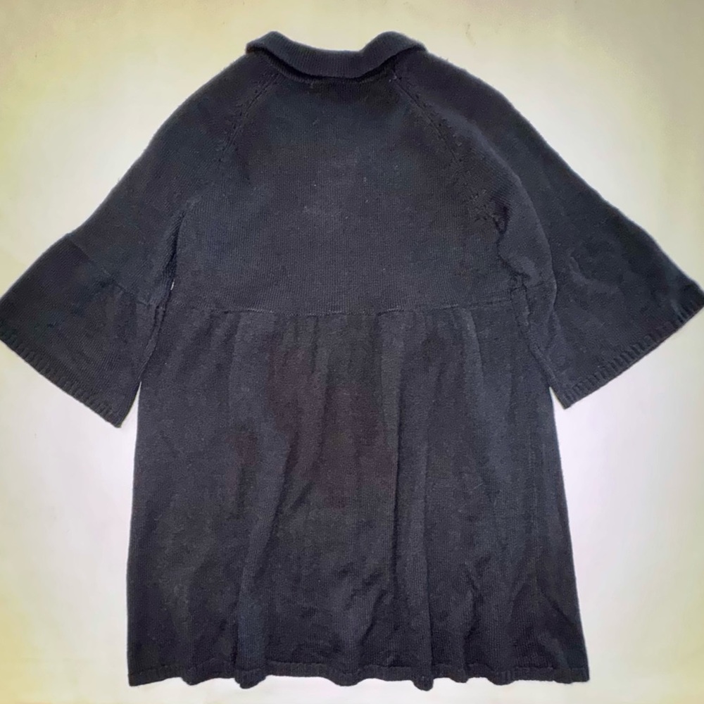 NWT Wool Blend Sweater Dress Coat w/Removable Faux Fur Collar (L) - Picture 11 of 17